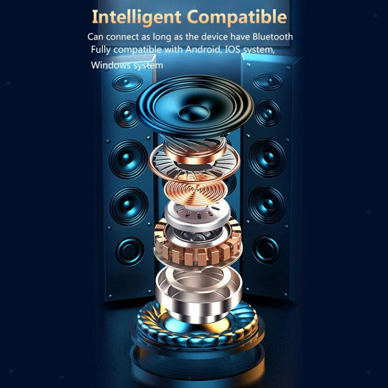 True Wireless Earbuds Bluetooth 5.1 Headphones with Wireless Charging Case