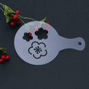 Chocolate Shaker Duster+16x Cappuccino Coffee Barista Stencils+Measure JHF