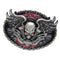 Men Western Cowboy Skeleton Head Belt Buckle Belt Buckle New 3.5 X 2.6in