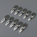100pcs DIY Snap Hair Clips Metal Barrettes for Baby Girls Women Accessories