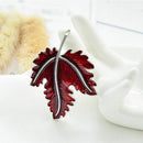 Red Maple leaf Brooch for Women Plant Brooch Cute Enamel Pin Fashion Jewelr
