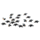 20pcs 5V 0.3 A Mini Size Black SPDT Slide Switch for Small DIY Power