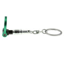 Auto Part Car Trailer Towing Round Hook Keychain Key Ring Green