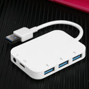 5Gbps USB 3.0 HUB Splitter for Laptop PC 3 USB3.0 Audio Type C Female Converter