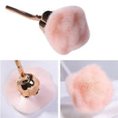 Nail Dust Brush Pink Rose Brush Nail Art Cleaning Brush Blush Powder Brush( M4X2