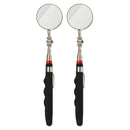 2-Pack Round 2-Inch Telescoping Inspection Mirror,Extends Up To 24.5 Inches