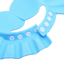 Adjustable Baby Kids Shampoo Cap Bath Shower Cap Wash Hair Shield Blue