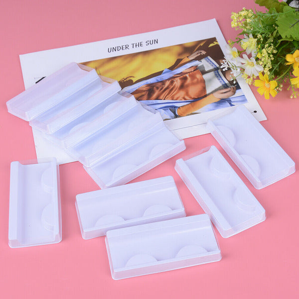 10Set Empty Storage Case Box Container White Compartment For False Eyelash C Bj