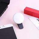 Mini Q Selfie Ring Light Flash LED USB Clip Mobile Phone Fill Lamp (Black) A