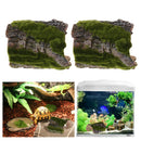 2xTree Trunk Hiding Cave Reptile Habitat Lizard Hiding Turtle Basking Platform