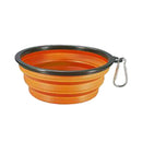 2 Pieces Collapsible Dog Bowl, Silicone Portable and Foldable Water Bowls with