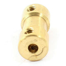 3mm to 3mm Copper DIY Motor Shaft Coupling Joint Connector for Electric Car I6D4