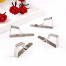 4X Lengthened stainless steel tablecloth cover clips holder cloth clamps partyJR