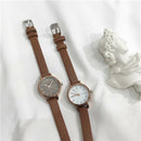 Ulzzang Simple Small Dial Women White Watch Quartz Female Clock Retro Watch