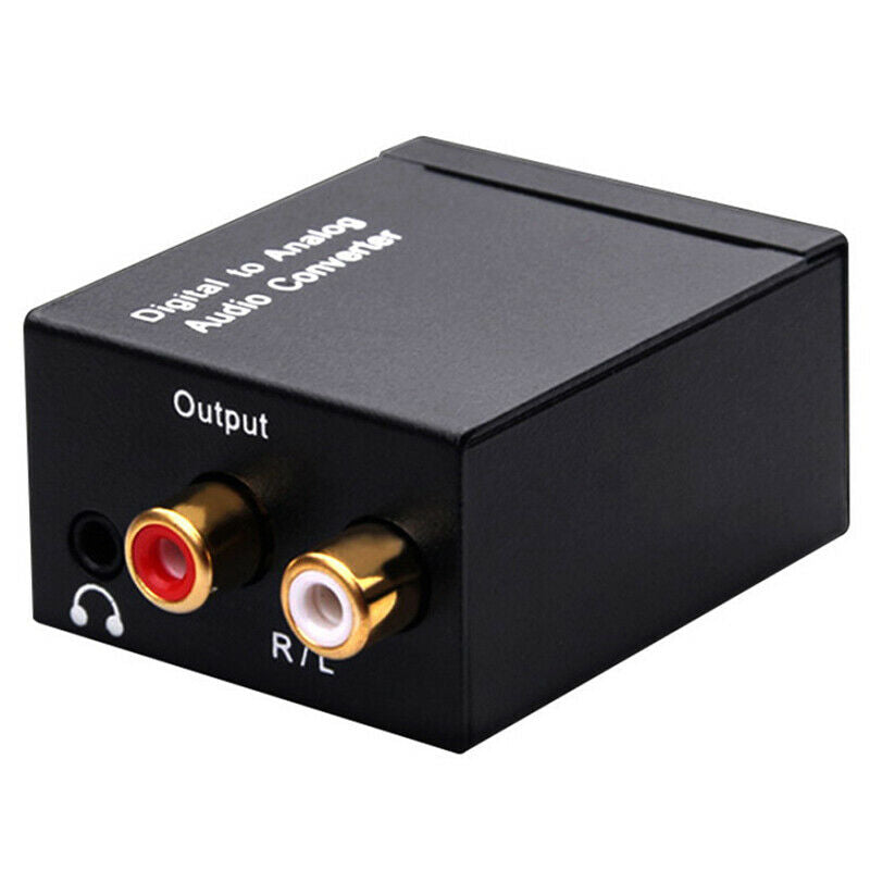 Optical Coax Toslink Digital to Analog Converter RCA L/R Stereo Audio Adapter 3C