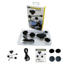 Motorcycle Helmet Headset Intercom Bluetooth Headphones Hands-Free Black New