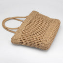 Casual Simple And Generous No Decorative Plain Color Net Hollow Textured Wo G6J4