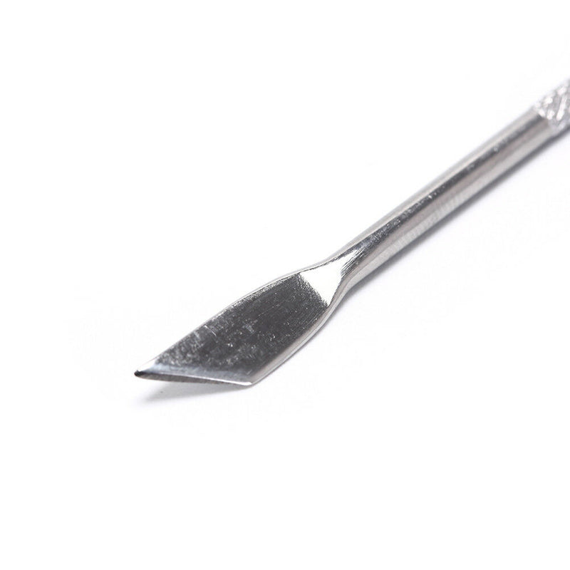 Nail Cuticle Remover Skin Cleaner Stainless Doubl Sided Spoon Pusher Art Tool Gw