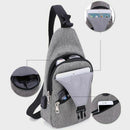 Antitheft Usb Recharging Chest Pack Bag Men Waterproof Crossbody Bag for Wo M5X8