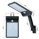 48 LED Solar Light PIR Motion Sensor Wall Lamp Waterproof for Outdoor Yard