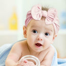 8pcs Infants Cotton Bowknot Wide-brimmed Hairbands Child Baby Hair Supplies