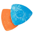 2Pcs Blue Orange Triangle Tailor's Fabric Chalk Sewing Cloth Marking Tracing