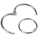 25 Pcs Metal 1.2" Loose Leaf Rings Binder Keyrings for Scrapbooking Book