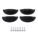 4 Pcs Cupboard Cabinet Door Drawer Cup Pull Handle Stepped O9U6