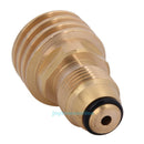 Converts Propane LP TANK POL Service Valve to QCC Outlet Brass Adapter for BBQ