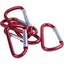 20PCS 2.5inch /6CM Aluminum D Ring Carabiner Clip,Lightweight Durable Small