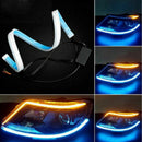2X 45cm Ultra Thin Car Soft Strip Tube LED Strip Running Light Turn Signal Lamps