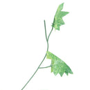 5 Pcs Green Plastic Simulated Vine Plant Leaf Wall Hanging Ornament 2M D4C8
