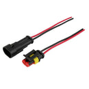 5 Sets Portable Car Professional Durable AWG Waterproof 2 Pin Connector Plug