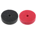 2Pcs Gray & Red Nylon Fiber Abrasive Polishing Wheel Fits for Metal, Wood,