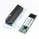 Aluminum M.2 2280 NVMe SSD Heatsink Cooler for Desktop PC Computer (Black)
