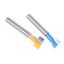2Pcs 1/4'' Shank T-Slot Cutter Router Bit Set for 3/8'' & 1/2'' Hex Bolt BX