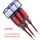 100-500V 2 in 1 Multi-function Electrical Tester Pen Screwdriver Detector