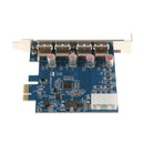 4 Ports 4 Pin USB 3.0 Internal Ports to PCI-E PCI Express X1 Card Adapter