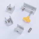 6 Pieces Adjustable Sliding Window Locks Stops Aluminum Alloy Door Frame SecO1Q5