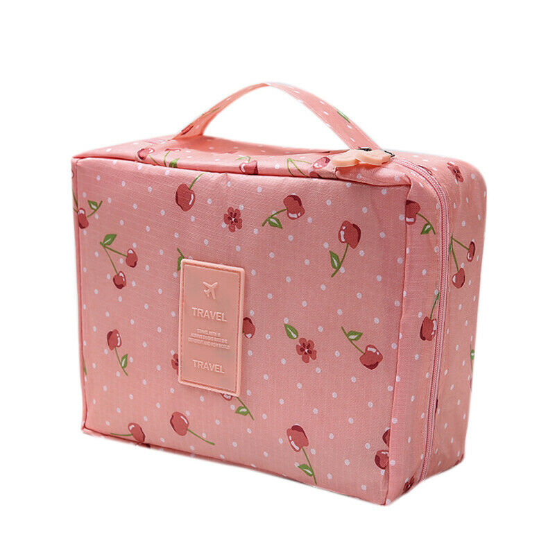 Professional Large Makeup Bag Cosmetic Case Storage Handle Organizer Travel U1V2