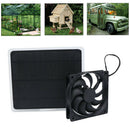 20W Solar Panel Exhaust Fan Cooling Ventilator Black Outdoor Easy to carry