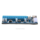 PCI-E 1x to16x Mining Machine Extender Riser Adapter with 15Pin-6Pin Cable Board