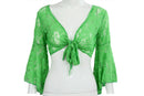 Sexy Belly Dance Dancing Lace Blouse Top Bra Dancewear Costumes Green