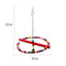 Fun Wooden Swing Bird Stand Parrot Cage Toys for Small to Large Birds Random