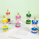 Decoration Pendant 6PCS/Set Christmas Tree Christmas Carousel Wooden ARVK Decor