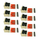 8Pcs PCB RJ45 8P8C Connector Breakout Board Accessories for Check Ethernet
