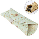 Cosmetic Makeup Brushes Storage Imitation Pancake Pizza Stationery Rolled Bag OZ