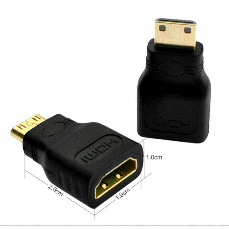 For Tablet Phone Micro Mini HDMI Male To HDMI Female Adapter Converter Connector