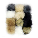 12pcs 8cm Pompon Fluffy Imitation Raccoon Fur Soft DIY Hair Bows Accessory