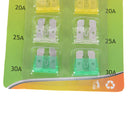 10-30A Trendy Car Fuse Insurance Pieces Set Durable Zinc Alloy Safety Film MO
